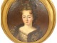 HST oval portrait Marie Anne de Bourbon Mademoiselle de Blois Conti XVIIIth