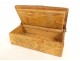Humorous snuff box carved wood wolves Hen castle fable 19th century