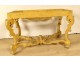 Louis XIV console carved gilded wood garlands flowers shells 18th century