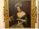 Pair large HST Joseph Vaudechamp portraits women quality carved frame