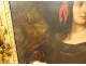 Pair large HST Joseph Vaudechamp portraits women quality carved frame