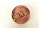 Round metal reliquary earth place Saint-Pierre cross reliquary 19th century