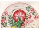 The earthenware dish Islettes Bouquets Flowers 18th
