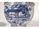 Large cut bronze cloisonné enamels white blue Ming Zhengde China XVI