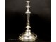 Silvered bronze candlestick Louis XV 18th
