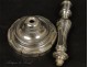 Silvered bronze candlestick Louis XV 18th