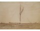 Old photograph Mayflower ship America Cup 1886 19th Johnston