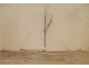 Old photograph Mayflower ship America Cup 1886 19th Johnston