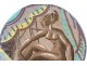 Large Sèvres earthenware dish André Naudy Africanist decor nude woman Art Deco