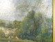 HST painting landscape riverside Louis-Lucien d'Eaubonne gilded frame 19th century