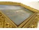 HST painting landscape riverside Louis-Lucien d'Eaubonne gilded frame 19th century
