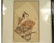 Print Japan Ukiyo-e actor Kabuki samurai Shunsho Bunsho Ehon butai ôgi