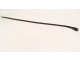 Antique cane, leather washer barrel, mother-of-pearl horn knob, 19th century