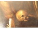HSP painting Vision St Francis Seated ecstasy shroud Mary Magdalene XVIIth