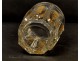 Cut crystal glass Saint-Louis Charles X gilt 19th