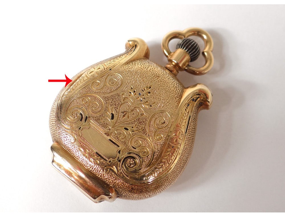 Montre De Gousset Vintage Moulinie Genève - Années 1910, Mécanique, à Réparer, Occasion