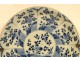 Large flat blue Chinese porcelain Ming 17th