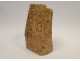 Totem Face Sculpture sandstone Lodereau 1950 1970