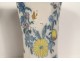 Pair of Delft earthenware vases with Chinese decoration, landscape, flowers, pagodas, 18th century