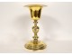 Chalice paten silver gilt Paris shell wheat grapes 862.64gr 18th century