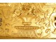 Regency mirror pediment carved gilded wood birds basket flowers mirror 18th century