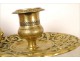 Candle in hand gilt bronze Empire 19th first flowers