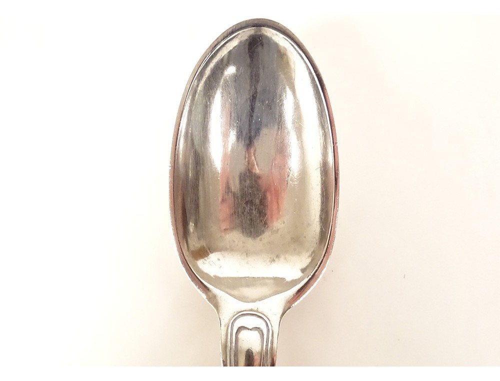 Cuillère à ragoût argent massif Fermiers Généraux 168gr XVIIIème siècle