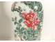 Pair of Chinese porcelain baluster vases with birds and peonies Qianlong, late 19th century