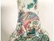 Pair of Chinese porcelain baluster vases with birds and peonies Qianlong, late 19th century