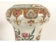 Pair of Chinese porcelain baluster vases with birds and peonies Qianlong, late 19th century
