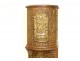 Copper tabernacle embossed Saint Germain Orthodox Byzantine Crusade 19th century