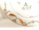 Pair of porcelain dishes from the Compagnie des Indes China, flowers and leaves, 18th century