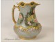 Broc toilet Limoges porcelain flowers NAPIII 19th