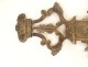 Processional cross crucifix Christ Virgin silvered gilded bronze 19th century