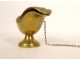 Bronze incense burner shuttle spoon church mass flowers spoon 19th century