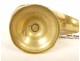 Bronze incense burner shuttle spoon church mass flowers spoon 19th century