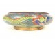 Bronze cup with cloisonné enamels, 5-claw dragons, sacred pearl, China, 19th century