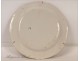 The earthenware plate Islettes Lunéville Flowers Roses 18th