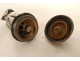 Service bell switch silver bronze owl Art Deco 20th century