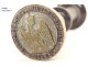 Bronze seal stamp Justice Peace Canton Pontrieux Côtes du Nord eagle 19th century