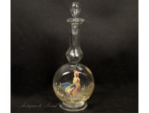 Crystal glass decanter Coq Gilding Expo 19th