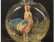 Crystal glass decanter Coq Gilding Expo 19th