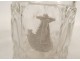 Crystal glass tumbler molded crystal-ceramic crucifixion Christ 19th century