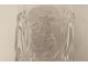 Crystal glass tumbler molded crystal-ceramic crucifixion Christ 19th century