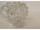 Crystal glass tumbler molded crystal-ceramic crucifixion Christ 19th century