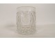 Crystal glass tumbler molded crystal-ceramic crucifixion Christ 19th century