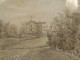 Gouache drawing painting manor house Quincy landscape Marie Bigot 1881 XIXth