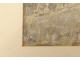 Gouache drawing painting manor house Quincy landscape Marie Bigot 1881 XIXth