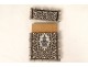 Vizagapatam Indian card case horn ivory threads Krishna late 19th century