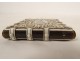 Vizagapatam Indian card case horn ivory threads Krishna late 19th century